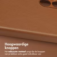 Accezz MagSafe Leather Backcover Samsung Galaxy S24 - Sienna Brown