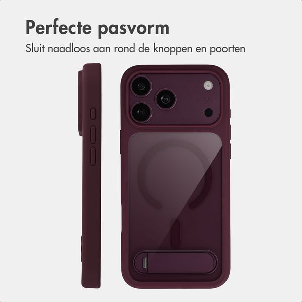 Accezz Hold Backcover met MagSafe Apple iPhone 18 Pro Max / 17 Pro Max - Dark Cherry