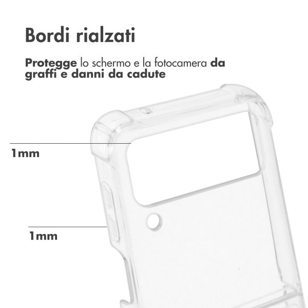 Accezz Clear Backcover Samsung Galaxy Z Flip 4 - Transparant