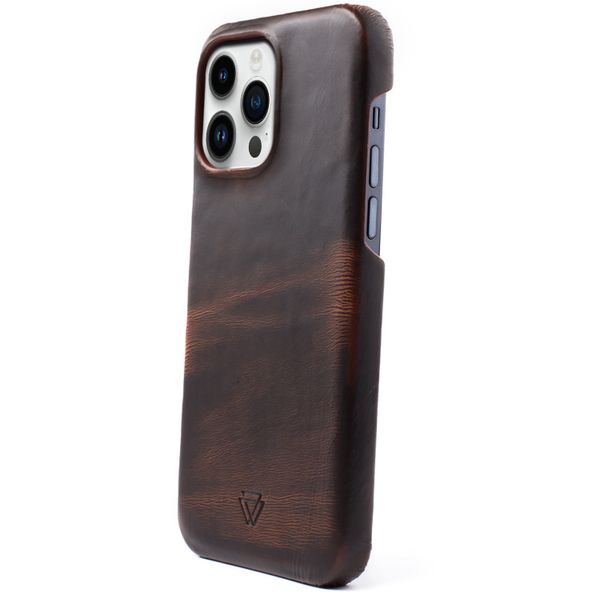 Wachikopa Full Wrap Backcover iPhone 14 Pro - Dark Brown