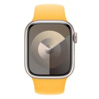 Apple Sport Band Apple Watch Series 1 t/m 9 / SE (38/40/41 mm) | Series 10 / 11 (42 mm) - Maat S/M - Sunshine