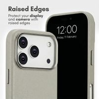 Accezz 2-in-1 Leather Bookcase with MagSafe Apple iPhone 18 Pro Max / 17 Pro Max - Light Grey