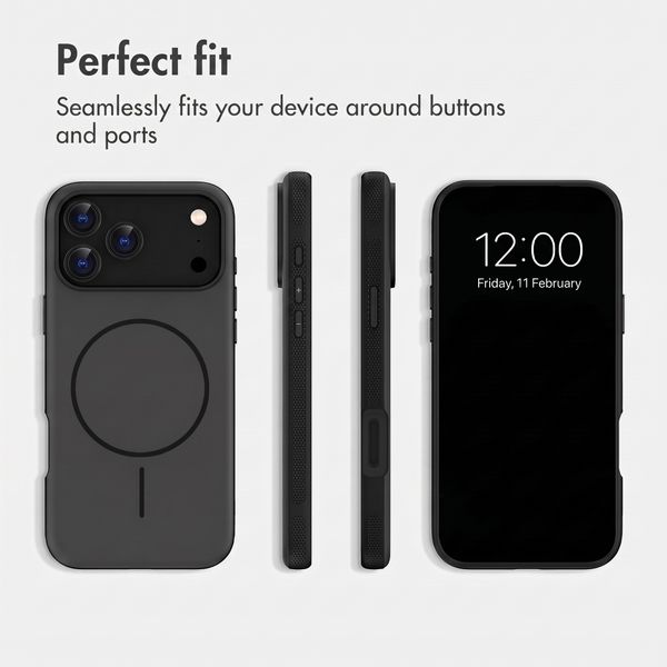 imoshion Color Backcover with Thin MagSafe Ring Apple iPhone 18 Pro / 17 Pro - Black
