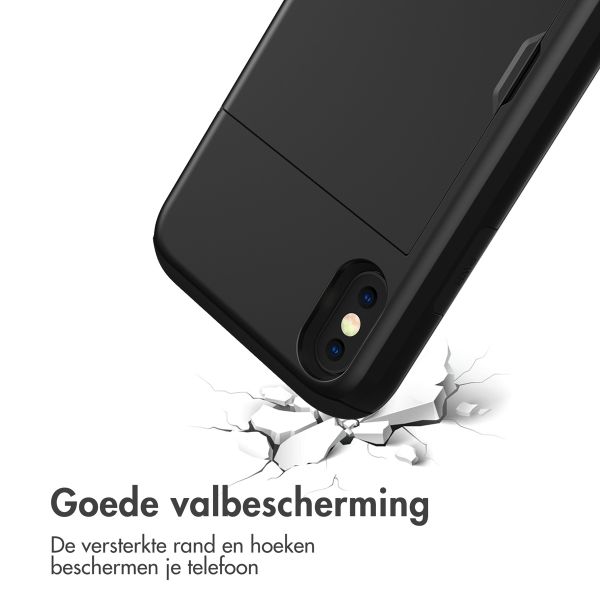 imoshion Backcover met pasjeshouder Apple iPhone X / Xs - Zwart