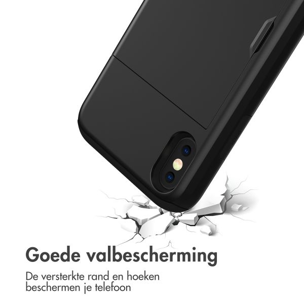 imoshion Backcover met pasjeshouder iPhone Xs / X - Zwart