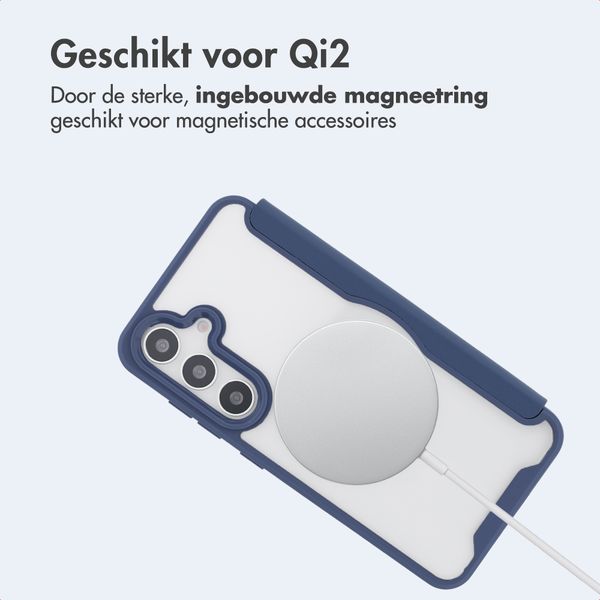 imoshion Transparante Bookcase met MagSafe Samsung Galaxy S25 / S24 - Blauw