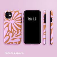 Selencia Vivid Tough Backcover iPhone 11 - Modern Bloom Pink