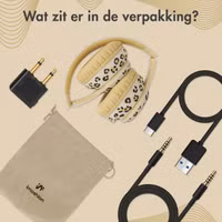 imoshion - Special Edition - Draadloze Kinderkoptelefoon LED Light - Met AUX kabel - Leopard