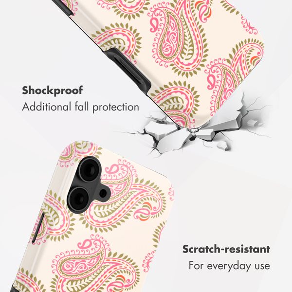 Selencia Vivid Back Cover with MagSafe Apple iPhone 16 - Paisley Blush