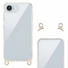 Selencia Backcover met afneembare haakjes Apple iPhone 16e - Transparant