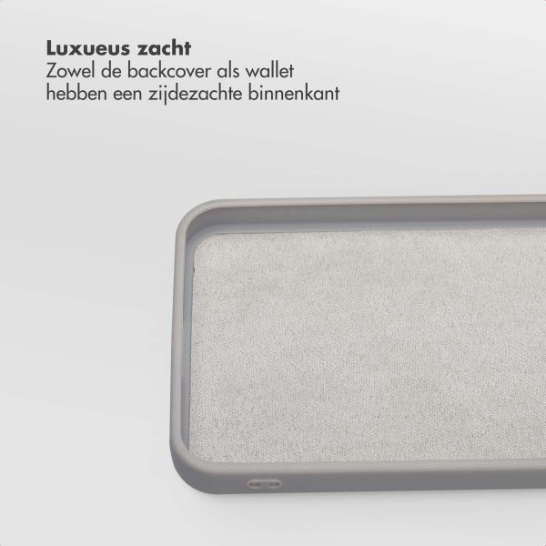 Selencia Olyn Uitneembare Bookcase met MagSafe Samsung Galaxy S24 FE - Grijs