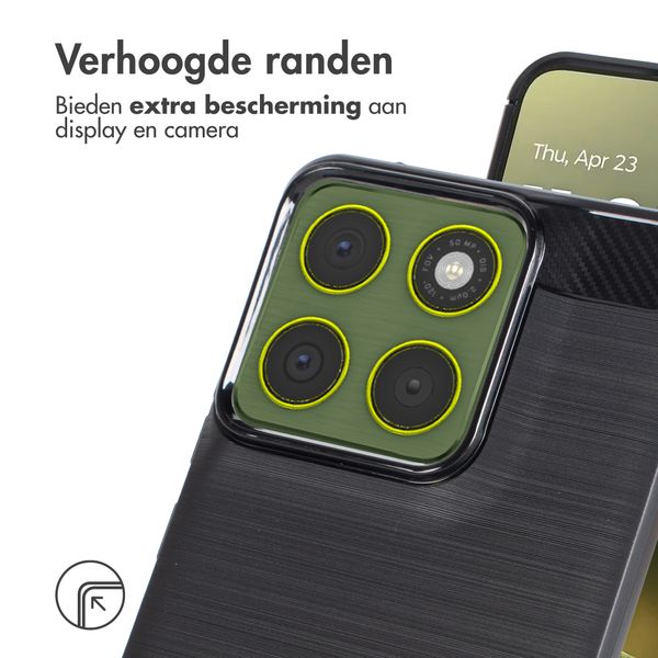 imoshion Brushed Backcover Motorola Edge 70 - Zwart