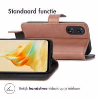 imoshion Luxe Bookcase Oppo Reno 8 T (4G) - Bruin