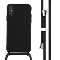 imoshion Siliconen hoesje met koord Apple iPhone X / Xs - Zwart