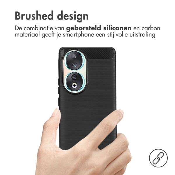 imoshion Brushed Backcover Honor 90 - Zwart