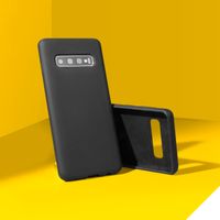 Accezz Liquid Silicone Backcover Samsung Galaxy A40 - Zwart