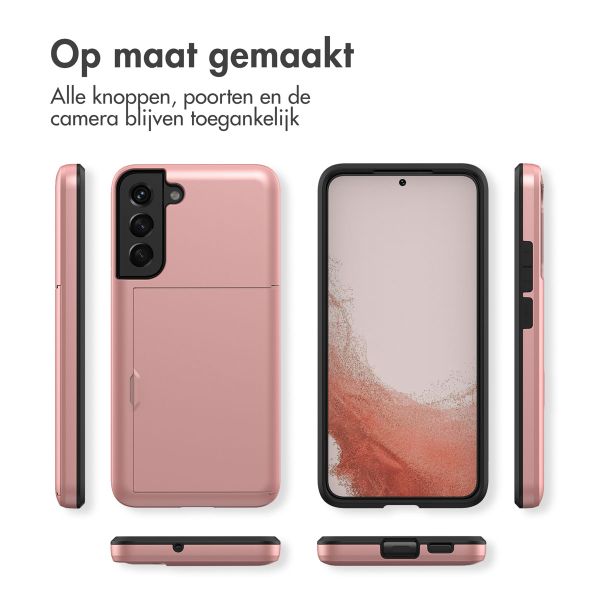 imoshion Backcover met pasjeshouder Samsung Galaxy S22 - Rosé Goud