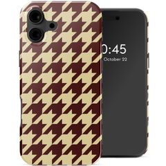 Selencia Vivid Backcover met MagSafe Apple iPhone 16 - Pied-de-Poule