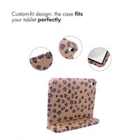 imoshion Kidsproof Design Back Cover with Handle Apple iPad 11 (2025) 11 inch A16 / iPad 10 (2022) 10.9 inch - Leopard Print