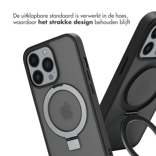 Accezz Ring Stand Backcover met MagSafe Apple iPhone 13 Pro - Zwart