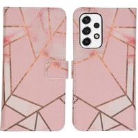 imoshion Design Softcase Bookcase Samsung Galaxy A53 - Pink Graphic