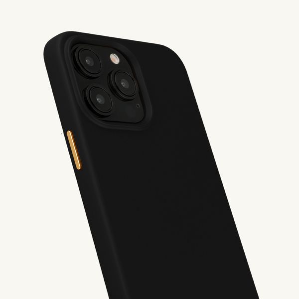 Selencia Rivièra MagSafe Backcover met afneembare haakjes Apple iPhone 14 Pro - Velvet Black