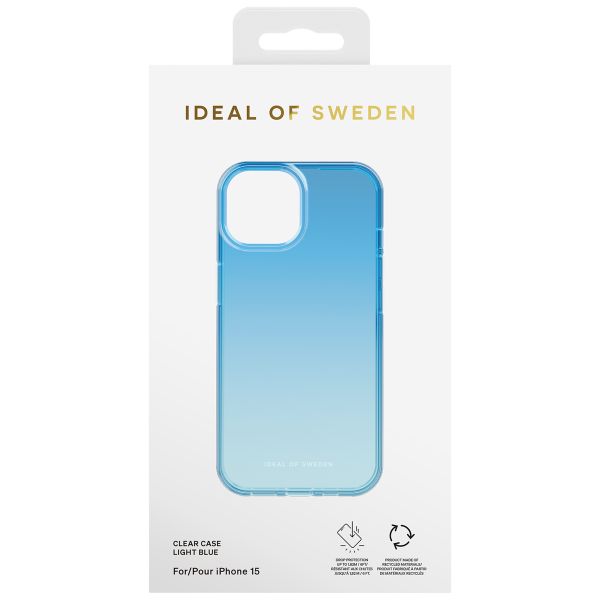 iDeal of Sweden Clear Case Apple iPhone 15 - Light Blue