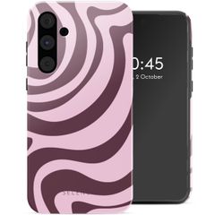 Selencia Vivid Tough Backcover Samsung Galaxy A55 - Wavy Swirl Pink Plum