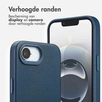 Accezz MagSafe Leather Backcover Apple iPhone 16e - Nightfall Blue