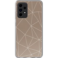 imoshion Design hoesje Samsung Galaxy A52(s) (5G/4G) - Graphic Lines Beige