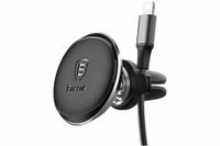 Baseus Air Vent Magnetic Car Mount Cable Clip - Telefoonhouder auto - Ventilatierooster - Magnetisch - Zwart