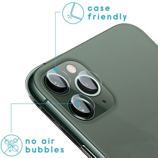 imoshion Screen Protector Film 3 Pack + Camera Protector Glass Apple iPhone 11 Pro