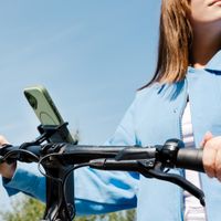 imoshion Aluminium Telefoonhouder Fiets - Lichtgewicht - Universeel - Zwart
