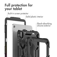 Accezz Rugged Back Cover with shoulder strap Apple iPad 11 (2025) 11 inch A16 / iPad 10 (2022) 10.9 inch - Black