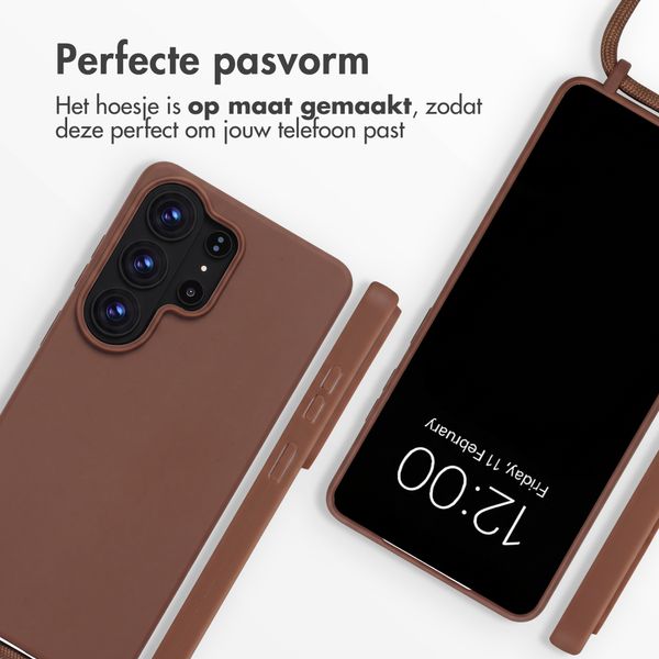 imoshion Siliconen hoesje met koord Samsung Galaxy S26 Ultra - Bruin