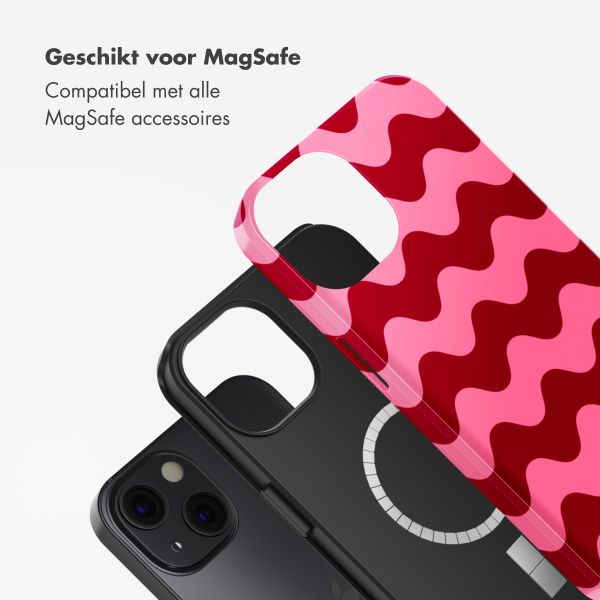 Selencia Vivid Tough Backcover met MagSafe iPhone 13 - Wave Vibes Lipstick