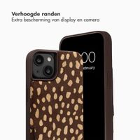 Selencia Nova Real Leather Backcover met Koord en Pashouder Apple iPhone 14 / 13 - Fawn Chic