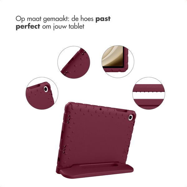 imoshion Kidsproof Backcover met handvat Samsung Galaxy Tab A11 Plus / A9 Plus - Velvet Plum