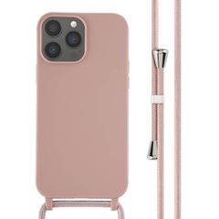 imoshion Silicone Case with Strap Apple iPhone 13 Pro Max - Sand Pink