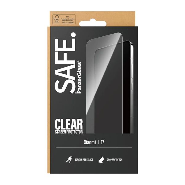 SAFE by PanzerGlass Ultra-Wide Fit Screenprotector Xiaomi 17