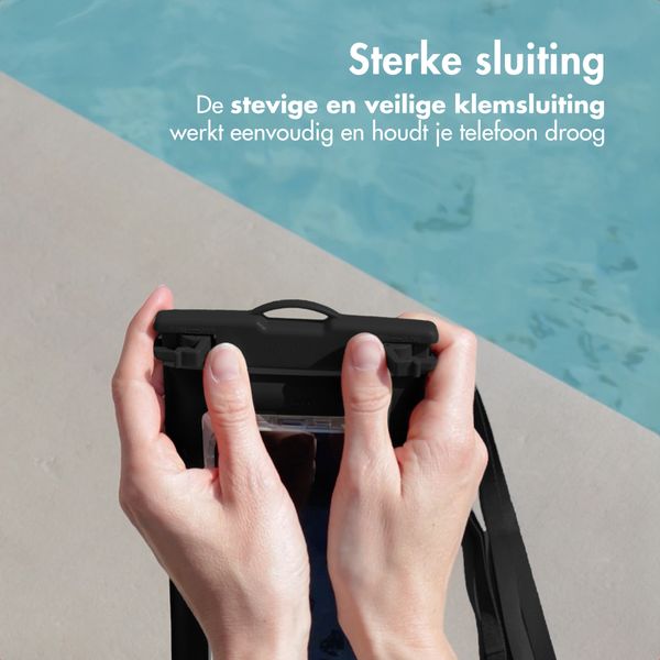 imoshion Floating Waterproof Pouch - Universeel waterdicht telefoonhoesje - Zwart