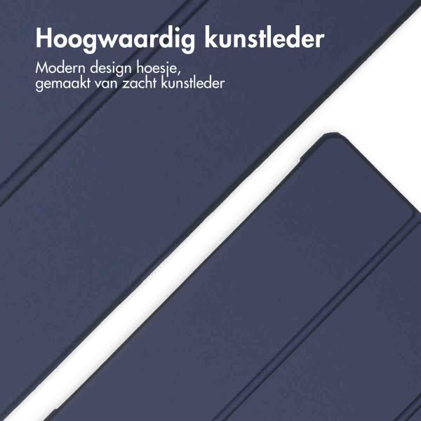 imoshion Trifold Hardcase Bookcase Apple iPad Pro 12.9 (2018/2020/2021/2022) - Donkerblauw