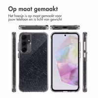 imoshion Clear Glitter Backcover Samsung Galaxy A35 - Zilver