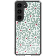 imoshion Design hoesje Samsung Galaxy S23 - Bloom Love Sage Green