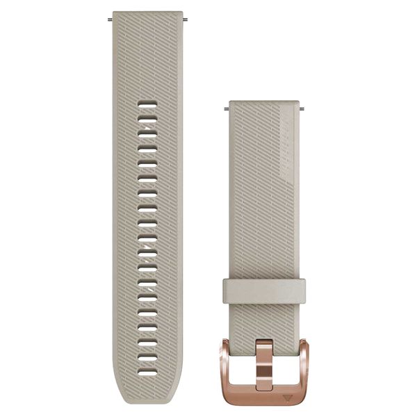 Garmin Siliconen bandje  - Garmin 20 mm aansluiting - Light Sand / Rose Gold