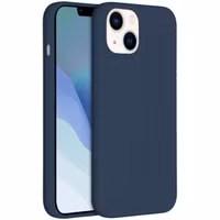 Accezz Liquid Silicone Backcover Apple iPhone 14 - Donkerblauw