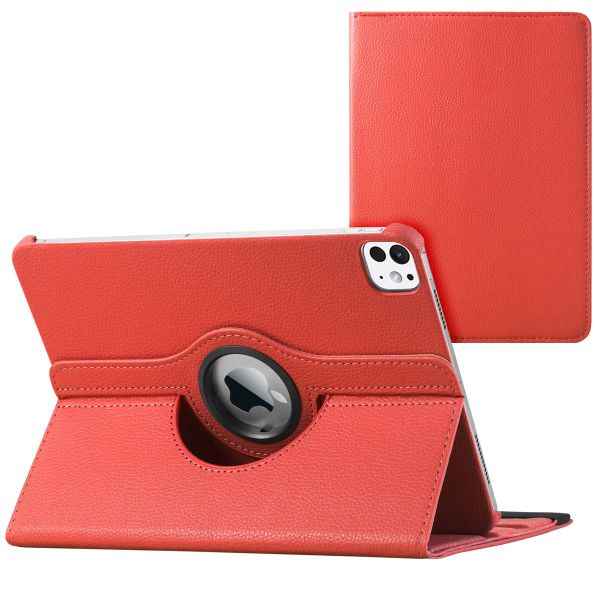 imoshion 360° draaibare Bookcase iPad Air 11 inch (2024) M2 / Air 5 (2022) / Air 4 (2020) / Pro 11 (2020/2018) - Rood