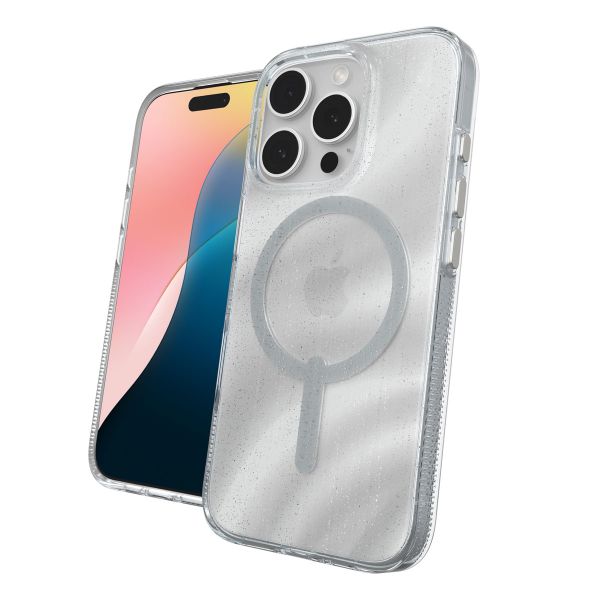 ZAGG Milan Snap Case met MagSafe iPhone 16 Pro - Swirl Glitter