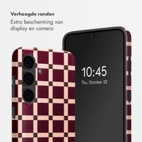 Selencia Vivid Backcover Samsung Galaxy S24 - Check This Burgundy