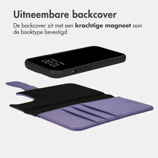 imoshion Uitneembare 2-in-1 Luxe Bookcase Apple iPhone 13 Pro - Paars